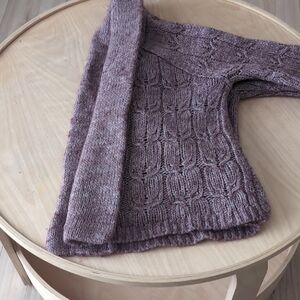 LOFT Mauve Off-the-Shoulder Sweater